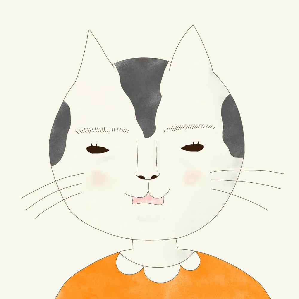 猫の半擬人化イラスト Snsアイコン用正面のみ ランサーズ