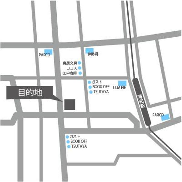 住所からシンプルな地図を短期で納品致します。