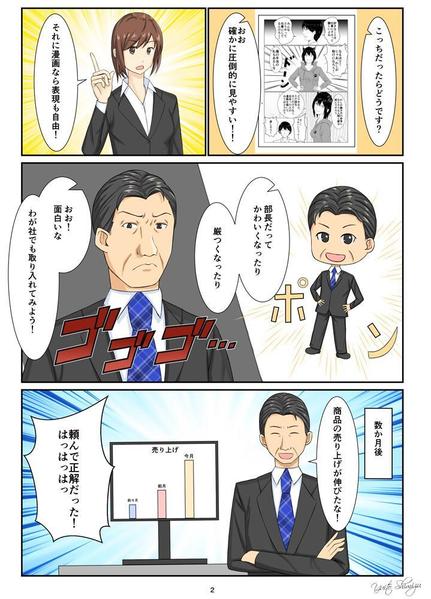 LP用のマンガ制作1コマ～