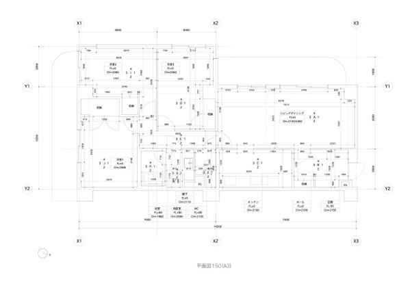 手描き図面をデータ化します