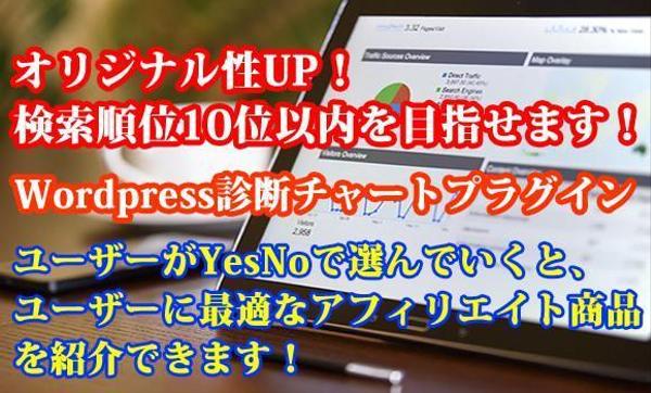 WPの診断チャートプラグイン。サイトのオリジナル性が上がり、検索順位アップ。