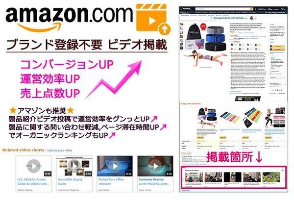 【アマゾンUS】ブランド登録不要 動画を商品ページにアップ ２動画パック