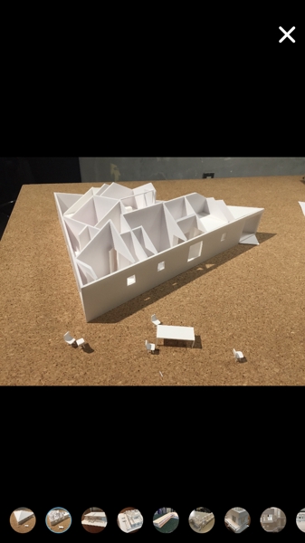住宅の建築模型(白模型・スタディ模型)を製作します