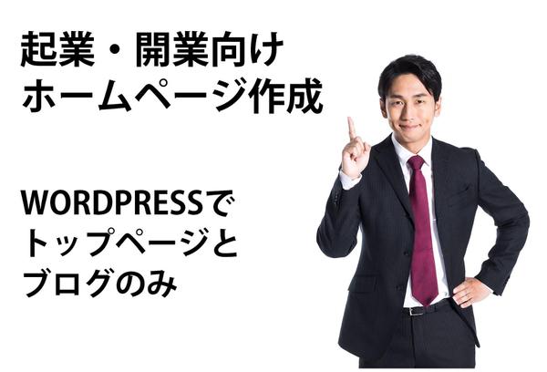 起業・開業向けホームページWORDPRESSサイト構築