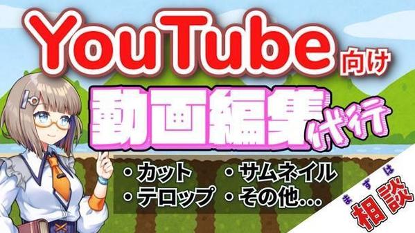 You Tube向け動画編集代行します