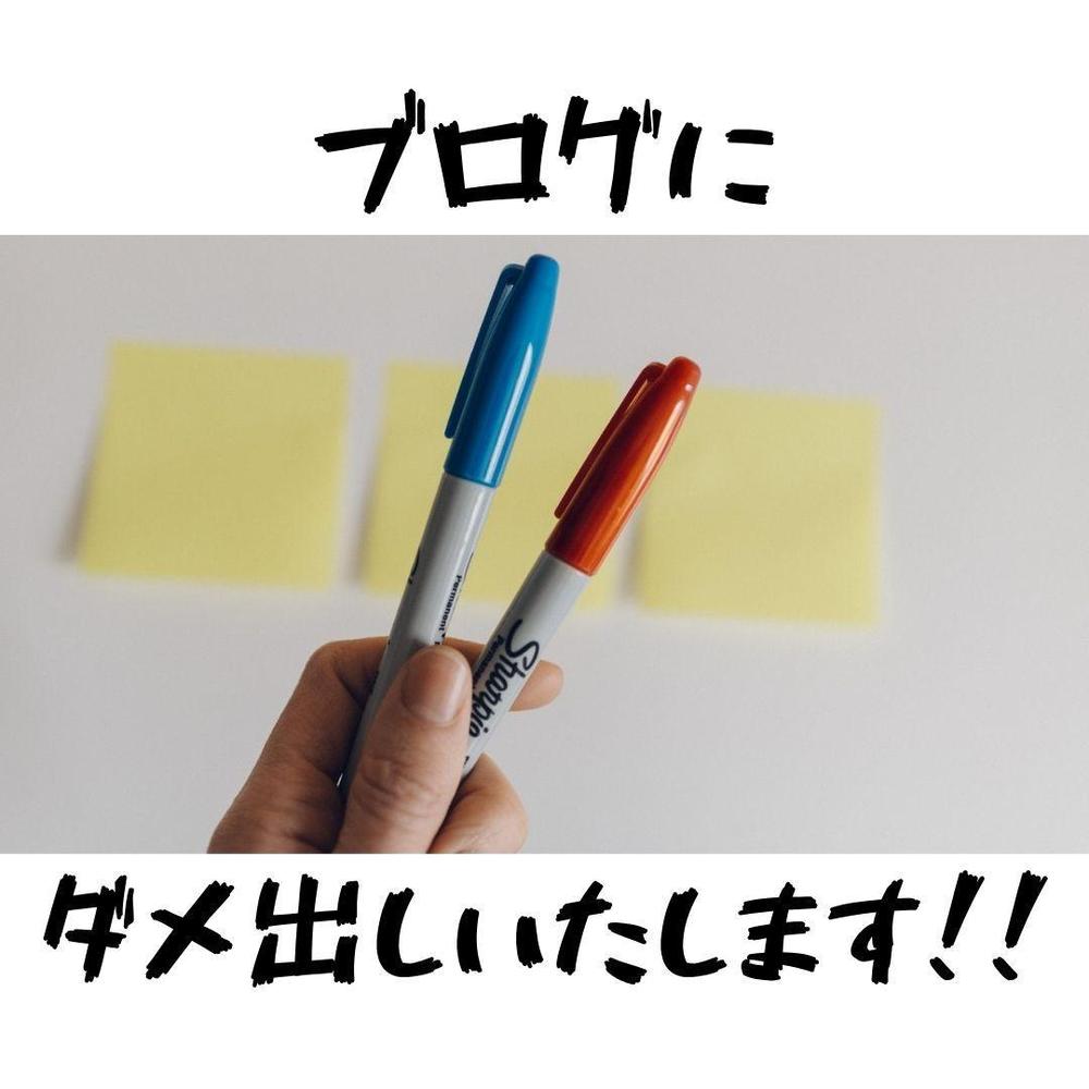 あなたのブログにダメ出しコメントします 【そろそろ第三者の意見が欲しくない？？】