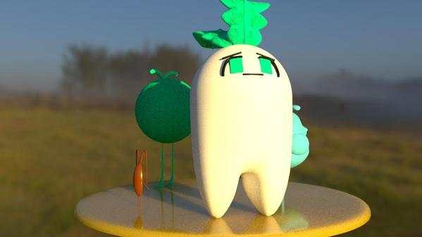 CGで頭身の低いキャラクター作成