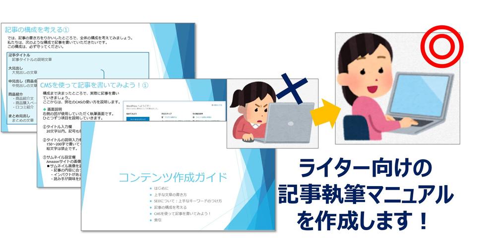 ライターに向けたCMSを使った記事執筆マニュアルを作ります！
