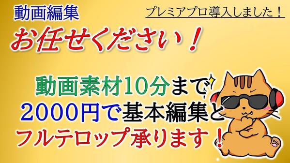 丸投げOK♪動画編集代行承ります