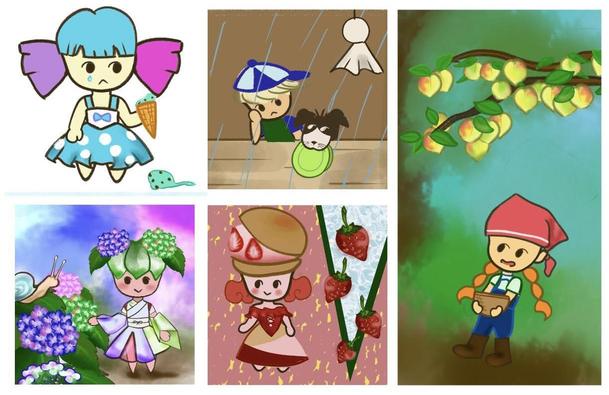 かわいい 手描き風ミニキャライラスト制作 イラスト制作 ランサーズ