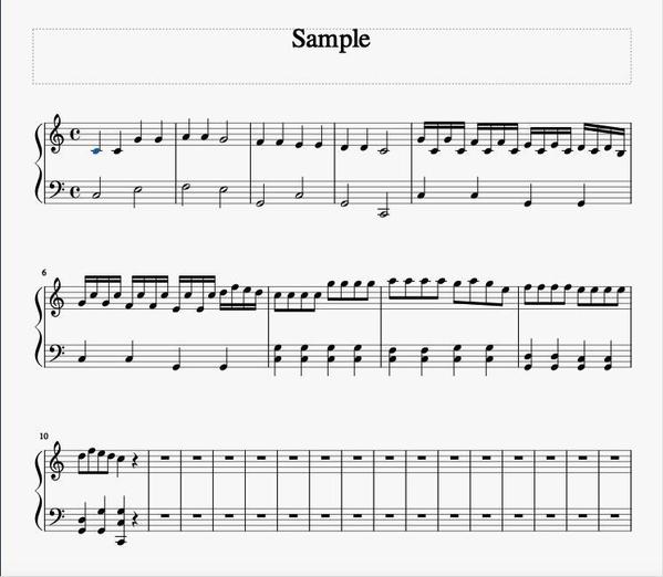 楽譜を見やすくPDF化・専用無料ソフトで自動再生可能なファイルに