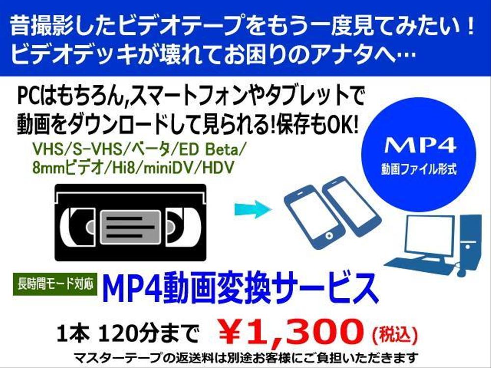 ビデオテープのMP4動画変換