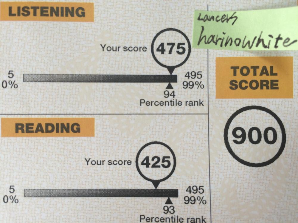 ＴＯＥＩＣ９００点取得者による英文添削