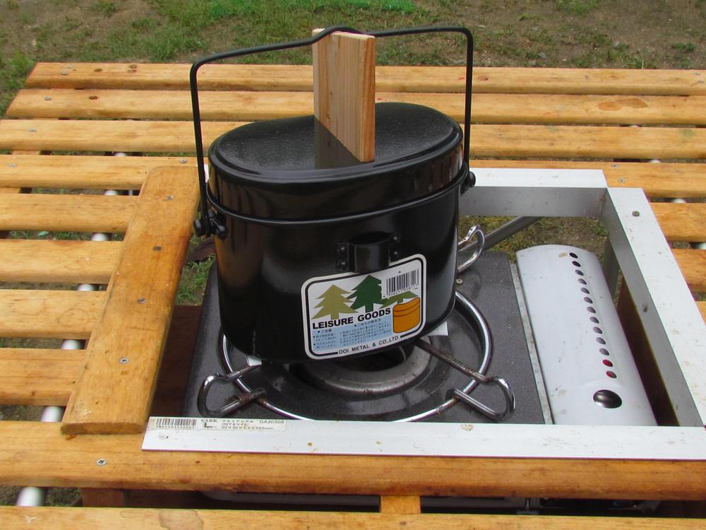飯盒炊爨の圧力鍋変換器具セット