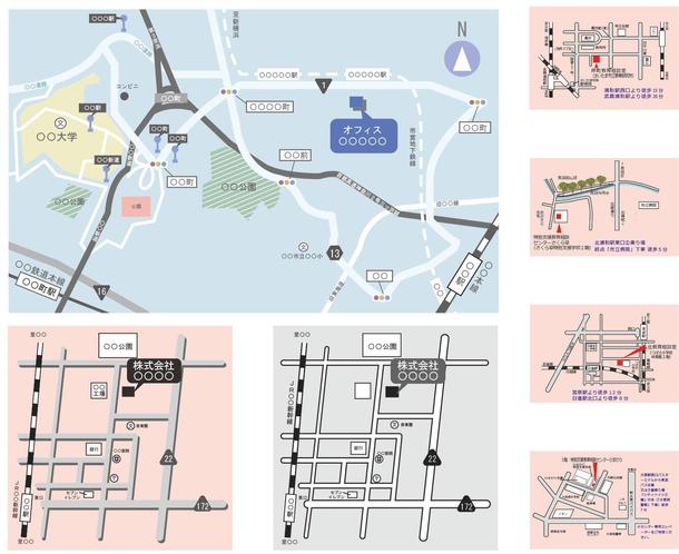 早い イラストレーター地図のデータ作成 地図 案内図作成 ランサーズ