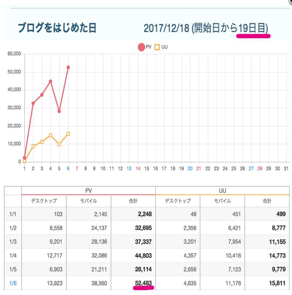 たった19日で月100万PVのブログ作成法教えます！