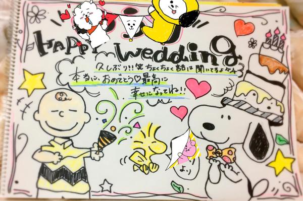 例1:結婚する友人へのサプライズムービーに使うメッセージボード