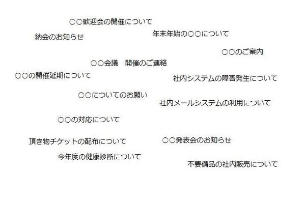 社内文書や社内報文書等の部分作成代行