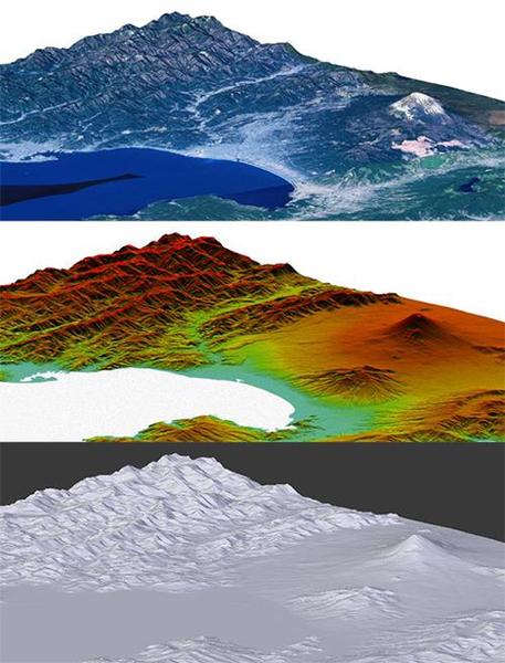 3D立体地図の画像作成