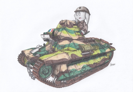 戦車 重機 乗り物のアナログイラスト イラスト制作 ランサーズ