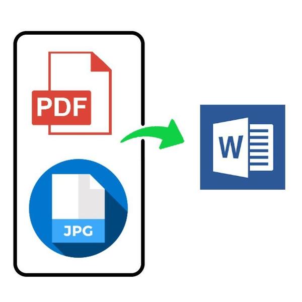 画像データやPDFデータ等をWordデータ化します！【1P500円】