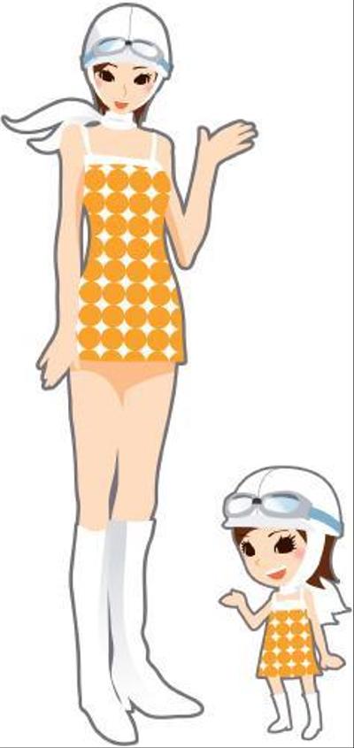 女性キャラクターイラスト