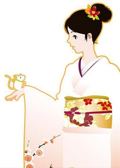 年賀イラスト（ねずみ）