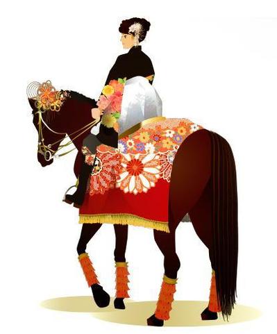 年賀イラスト（馬）