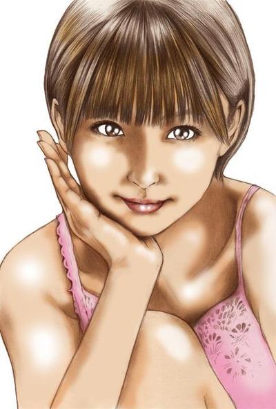 似顔絵　篠田麻里子さん