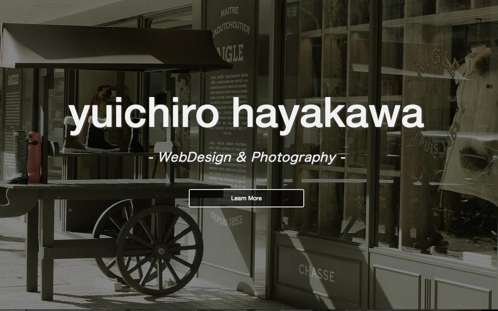 yuichiro hayakawaポートフォリオサイト