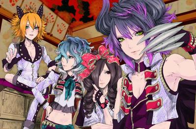 ビジュアル系バンド風イラスト