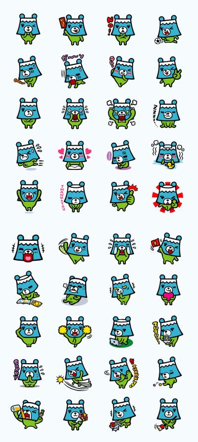 LINEスタンプ・富士犬