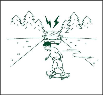 ゴルフ場の冊子用イラスト3