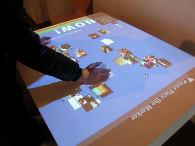 展示会インタラクティブテーブル
