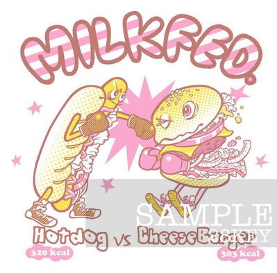 MILKFED. Tシャツ （バーガー）を制作させていただきました