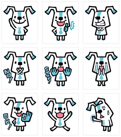 LINEスタンプサンプル・ドッグ