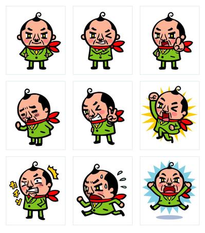 LINEスタンプサンプル・ヒーロー