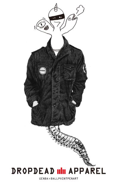 DROP DEAD APPAREL（ボールペン画）