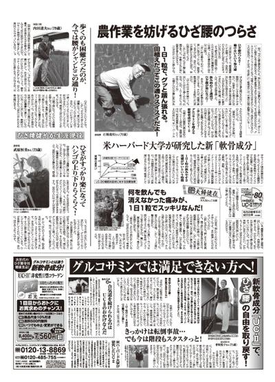 サプリメントの新聞広告