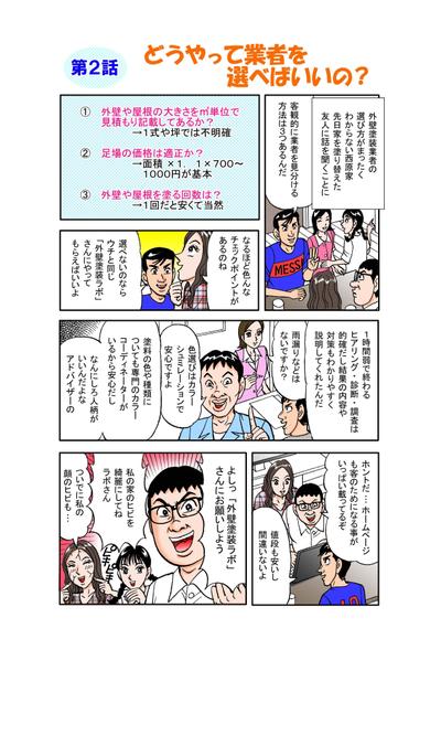 外装塗装の漫画