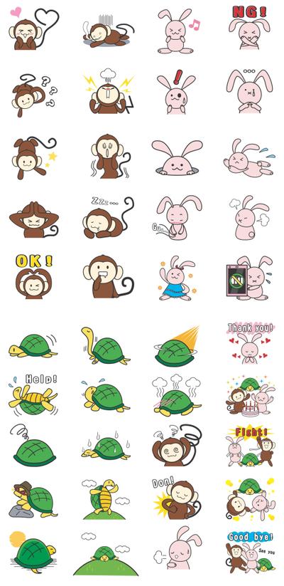 LINEスタンプ「グーチョキパーム ～日常会話編～」