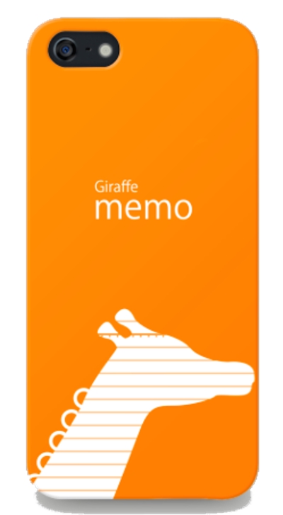Giraffe memo オリジナルiPhoneケース