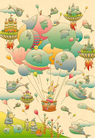 オリジナル作品「ふうせんゾウ」