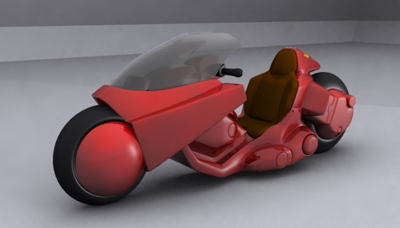3DCG　バイクのモデリング