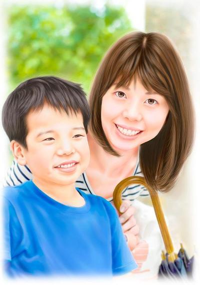 母と元気な子