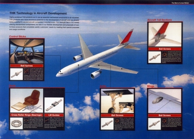 「THK」航空部品パンフレット用イラスト