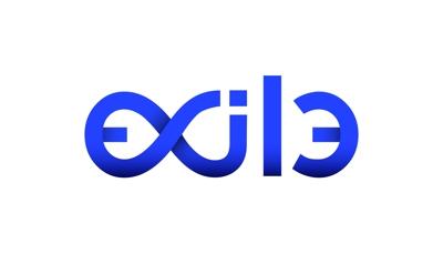 EXILEというエンターテイメント会社のロゴ