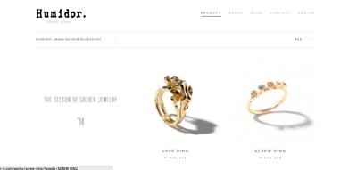 アパレル系 ウェブサイトデザイン、製作