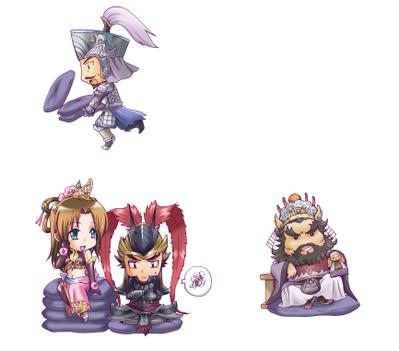 デフォルメキャラ三点