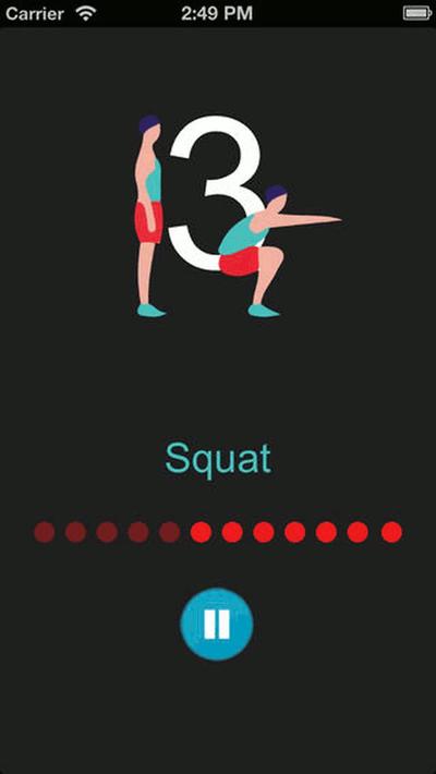  iPhone / Android app : 7 MINUTE WORKOUT